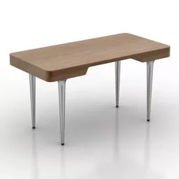 Modern Wood Table Capellini 3d model Modern Wood Table Capellini 3d model