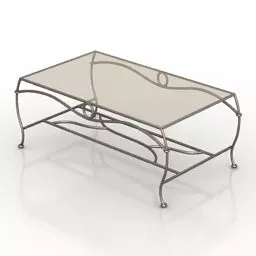 Antique Glass Table Eazelcom 3d model