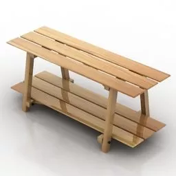 Country Style Table Diy 3d model