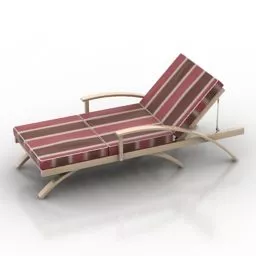 Beach Lounge Chair 3d model