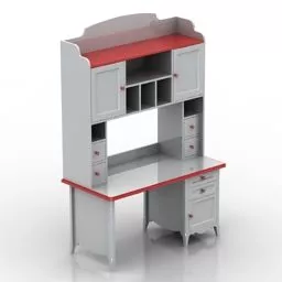 Home Study Desk 3d model