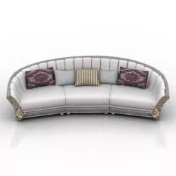 Curved Sofa V2 3d model