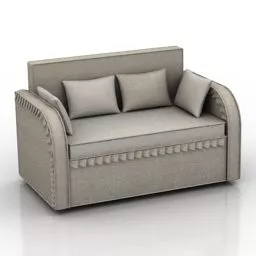 Elegant Sofa Kids Design 3d model