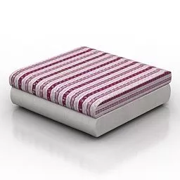 Square Seat Strip Patterns 3d model