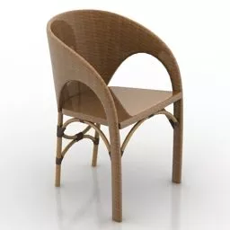 Wood Armchair Olivko 3d model