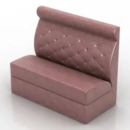 Sofa Wing Back 3d model
