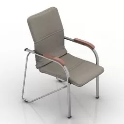 Office Staff Simple Armchair 3d model