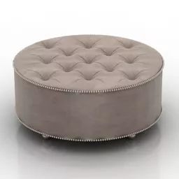 Round Seat Brown Color 3d model Round Seat Brown Color 3d model