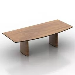 Wooden Table Matteograssi 3d model