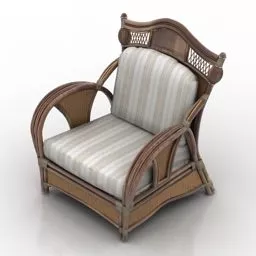 Classic Armchair Decor 3d model