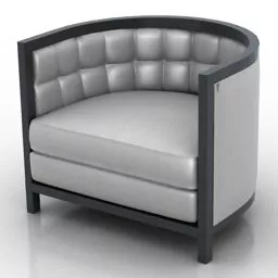 Round Cube Armchair Baker 3d model