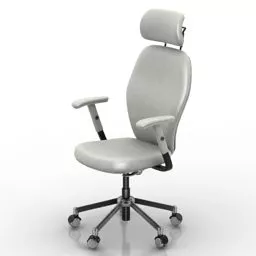Work Armchair With Wheels 3d model