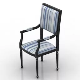Simple Wood Armchair 3d model