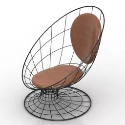Wire Armchair Filo 3d model