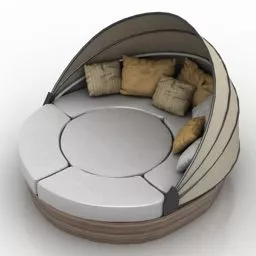 Round Sofa Arena 3d model