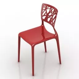Plastic Coffee Chair Viento 3d model