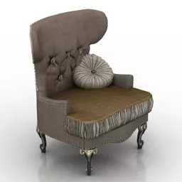 Wing Back Armchair Jumbo 3d model