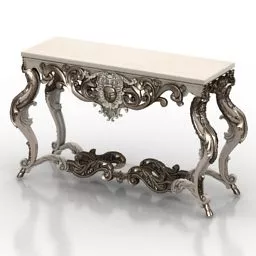 Classic Console Lounge Table 3d model