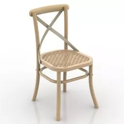 Chair Dialma Brown Wooden 3d model