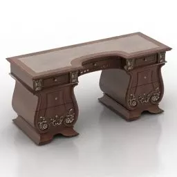Working Wooden Table 3d model