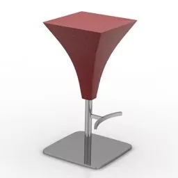 Flower Shaped Chair Bar V1 3d model