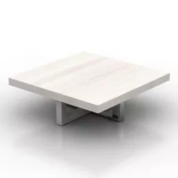 Square Table Coffee Simple 3d model