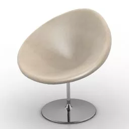 Leather Armchair Ayman 3d model