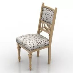 Country Restaurant Chair 3d model