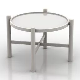 Round Table Coffee Shop 3d model Round Table Coffee Shop 3d model