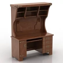 High Table Rack Rattan Material 3d model