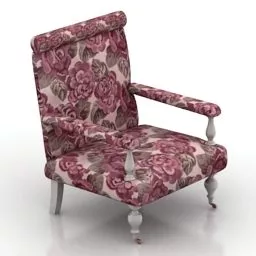 Vintage Texture Armchair 3d model