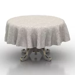 Party Round Table 3d model