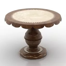 Round Classic Table 3d model Round Classic Table 3d model