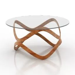 Round Glass Table V7 3d model Round Glass Table V7 3d model