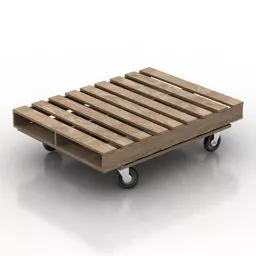 Wood Pallet Table 3d model Wood Pallet Table 3d model