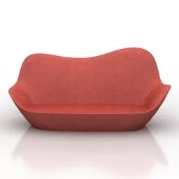 Lip Shaped Sofa 3d model