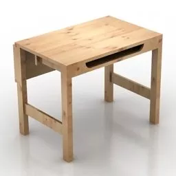 Small Study Table 3d model