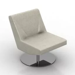 Salon Chair Armless 3d model Salon Chair Armless 3d model