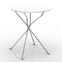 Round Metal Coffee Table 3d model