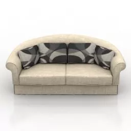 Curved Back Sofa Veranda 3d model