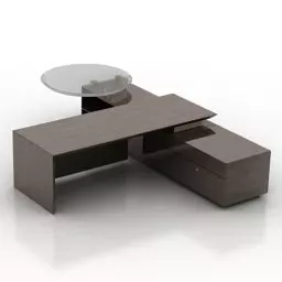 Dark Work Table Fantoni 3d model