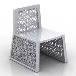 Simple Carving Chair 3d model