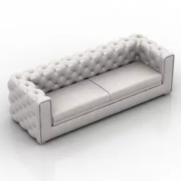 Loveseat Sofa Chester Style 3d model