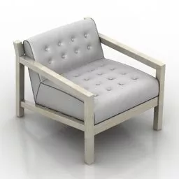 Modern Single Sofa Armchair 3d model