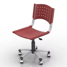 Simple Wheels Chair 3d model