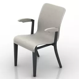 School Armchair 3d model