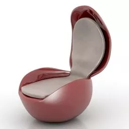 Armchair Sitzei Egg Shaped 3d model Armchair Sitzei Egg Shaped 3d model