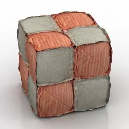 Color Fabric Seat 3d model