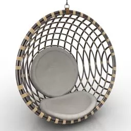 Circular Armchair 3d model