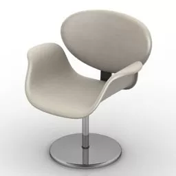 Modernism Armchair Stainless Steel Leg 3d model